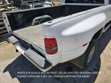 94-02 Dodge Ram 3500 Pickup Used SHARP 8' White DUALLY LONG Bed Box NO RUST