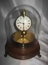 VINTAGE GERMAN BRIGGS ROTARY PENDULUM GLASS DOME FLYING BALL MYSTERY CLOCK