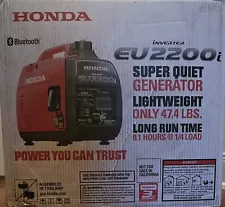 Honda EU2200i 2200-Watt Quiet Gasoline Powered Inverter Generator Bluetooth NEW!