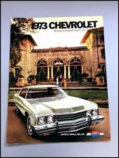 1973 Chevrolet 20-page Original Car Brochure - Caprice Classic Impala Bel Air