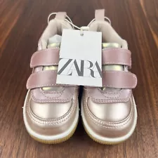 Zara Toddler Sneakers Girl Pink Size 6.5 EU 22 New with Tag