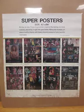 Vintage Super Posters advertisement band poster rock stars 8171