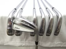 Used RH Titleist T-100 Iron Set 4-PW TT AMT Tour White S300 Stiff Flex Steel