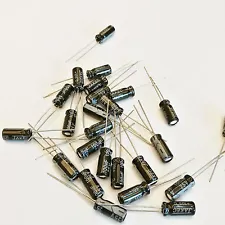 US Stock 50pcs Electrolytic Capacitors 100uF 100mfd 25V +105℃ Radial 5 x 11mm