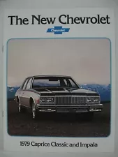 1979 Chevrolet Caprice Classic & Impala Car Dealer Sales Brochure Catalog