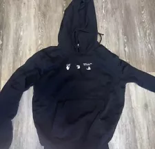 Off White Bolt Arrow Hoodie, Main Label Size XXL Black And Green