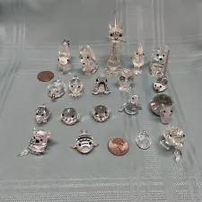 Swarovski Crystal Animals Lot ( 19 ) All Hallmarked No Boxes