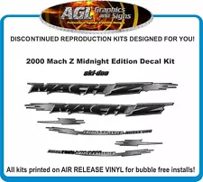 Replacement Decal Kit Midnight Edition fits 2000 ski-doo Mach Z 800 Graphics