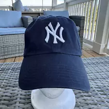 '47 New York Yankees MLB Clean Up Curved Brim Adjustable Baseball Hat Cap Navy