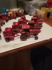 4- 1/64 Red International Tractor 5088 & 4-Case IH 2400 Hay Balers All 1 Money