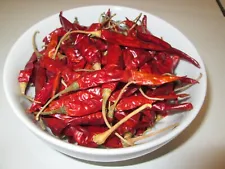 Dried Arbol Chiles with stems, 25 lbs-greenbulk