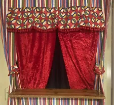 Puppet Show Curtain With Stage For Doorway