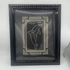 Wyland One of A Kind Dolphin Sketch/Silver Collection 5.5” X 8.5”