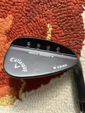 Callaway Mack Daddy 4 Milled Black Wedge 50*-12 W Grind NEW GROOVES, NEVER HIT