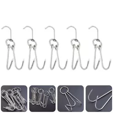 10Pcs 10 Pcs Stainless Steel Bacon Hanger Turkey Holder Kitchen Gadget Tools