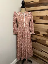 VINTAGE by SCARLET DARKNESS Dress Pioneer Colonial Prairie Floral Girls SIZE 12Y