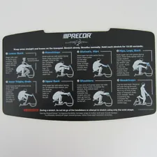 Precor Stretch Trainer C240 Face Plate Placard V1