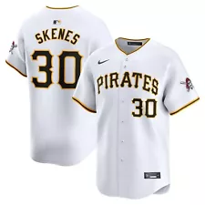 Paul Skenes #30 Pittsburgh Pirates YOUTH Stitched Jersey White/Black