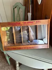 Rare Vintage PRICE REDUCTION….Remington Arms 22 Ammo Box Store Display Case