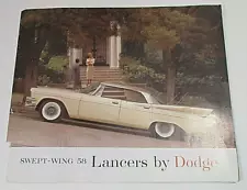 BIG - Original 1958 Dodge Lancer Brochure Custom Royal Hardtop Convertible