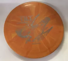 Discmania Simon Lizotte TILT Disc Golf Trick Disc Orange Swirl 173g Silver Foil