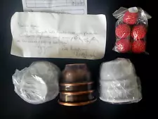 BRETT SHERWOOD ANTIQUE COPPER BRONZE CUPS AND BALLS COMBO MAGIC SET