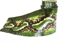 real Cobra SNAKESKIN SNAKE SKIN Hide Tanned Exotic Leather Python Print Green