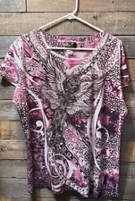 One Sexy Biker Chick Women’s Short Sleeve Shirt Size 3 XL