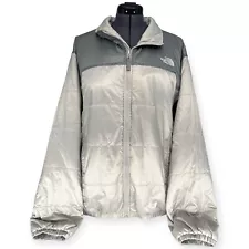 The North Face Gray / Silver Zip Up Puffer Jacket For Men Size XL