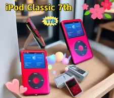 Custom 1TB Red & Black iPod Classic 7th Gen - 3000mah Battery - Latest Model