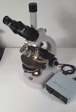 Carl Zeiss Trinocular Phase Contrast Microscope, 7 Objectives & Light Source