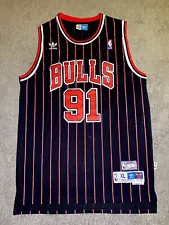 Bulls Black Dennis Rodman Jersey (SIZE XL)