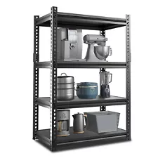 Garage Shelves Storage Organizer 4Tier Shelf Heavy Duty Shelving Unit Adjustable