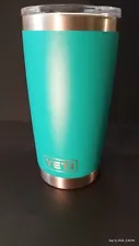 YETI Rambler Tumbler With Magslider Lid Beautiful Rare Green Color