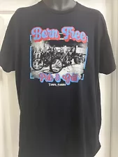 Born Free Bar T-Shirt Men's XL Black Tampa Florida Motorcycle Biker