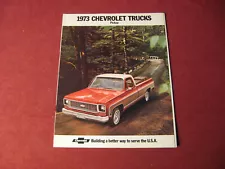 1973 Chevy Pickup Truck Sales Brochure Booklet Catalog