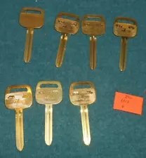 Lot of (7) ILCO X217 TR47 Key Blanks for Toyota