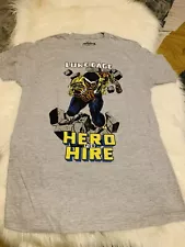 Marvel Luke Cage Hero For Hire MEN'S MEDIUM SHIRT SHORT SLEEVE OUTDOOR