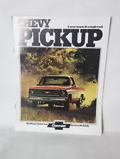 1974 Chevrolet Pickup Truck Vintage Sales Brochure Catalog Silverado Cheyenne L8