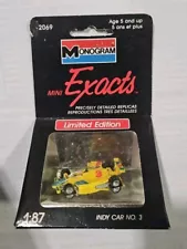 1/87 vehicle Monogram Models Mini Exacts Indy Car racing #3. Model 2069.