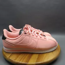 Nike Cortez Womens Shoes 8 Pink Satin Valentines Day Retro Athletic Sneakers