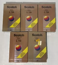 Lot of 5 SEALED Recordable Betamax tapes-6 Scotch EXG L750