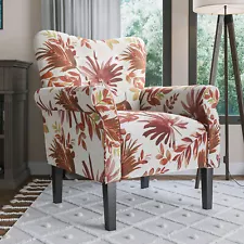 Button Back Armchair Accent High Back Living Room Bedroom Upholstered