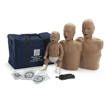 Prestan PP-FM-300M-DS Adult Child Infant CPR AED Manikins with Monitor - Dark