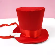 Perial Co Red Mini Top Hat Miniature Hats for Arts, Crafts and Costumes