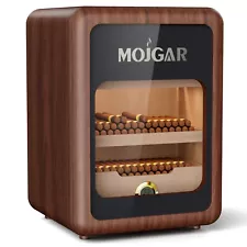 Desktop Cigar Humidor, Cigar Humidor Cabinet for 200 Count Cigars with LED Light