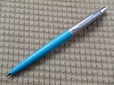 Parker Jotter Turquoise and Stainless Ball Pen - Brass CapThreads