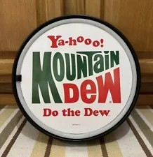 Mountain Dew Sign Bottle Cap LED Light Soda Pop Gas Oil Vintage Style Wall Decor