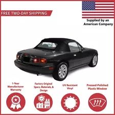 Convertible Soft Top for 1990-2005 Mazda Miata w/DOT Plastic Window Cabrio Vinyl (For: Mazda Miata)