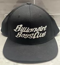 Billionaire Boys Club Black Snapback Hat Pharrell Williams Spell Out Cap Used